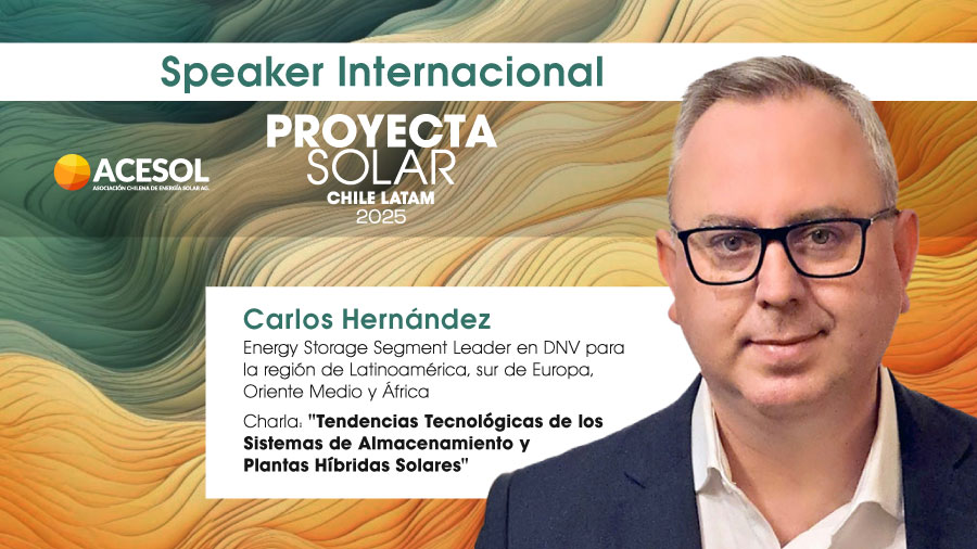 Carlos Hernández, invitado internacional a Proyecta Solar para charla magistral el miércoles 28 a las 9:00 am